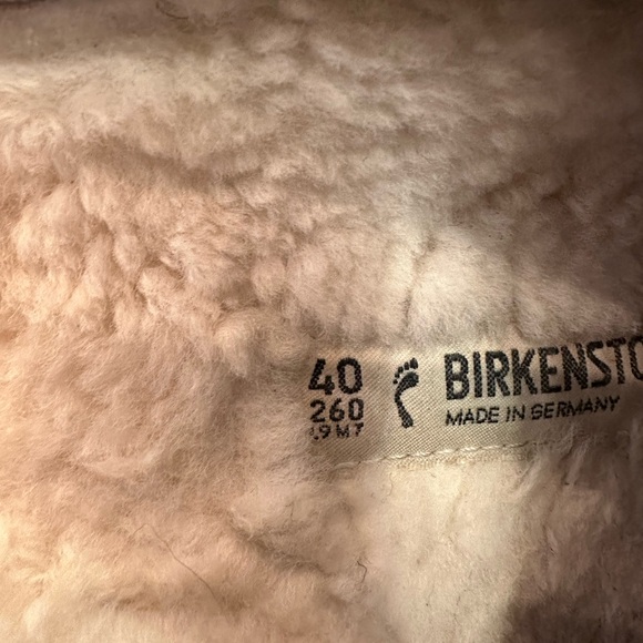 BIRKENSTOCK Zermatt Shearling Slippers Clogs Light Gray Wool Felt UK 40/US 9 - Picture 11 of 16